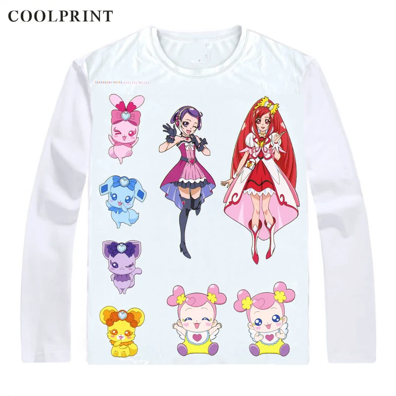 Doki Precure Dokidoki футболка волшебная девушка аниме пользовательская повседневные