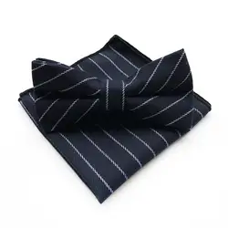 Новый дизайн в полоску в морском стиле самостоятельно регулируемый галстук-бабочка Hanky комплект хлопок, жаккард, тканый мужской