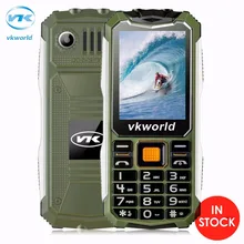 Оригинал VKworld Камень V3S Мобильный Телефон 2.4 дюймов Dual SIM Слот Bluetooth Водонепроницаемый 21 Ключи 2200 мАч FM Сотовый Телефон