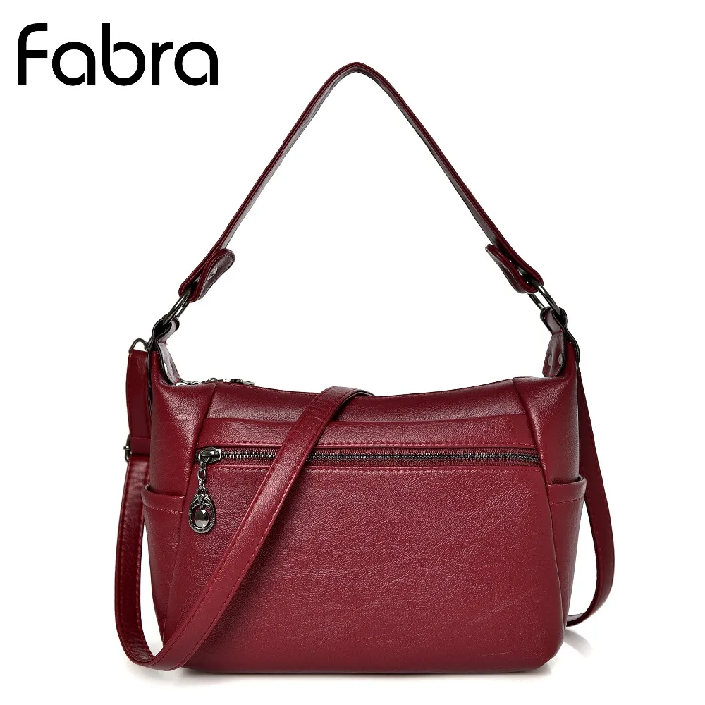 

Fabra New Women Messenger Bag Vintage Belts Shoulder Bags Women Handbags Designer Quality PU Leather Tote Crossbody Bags Red