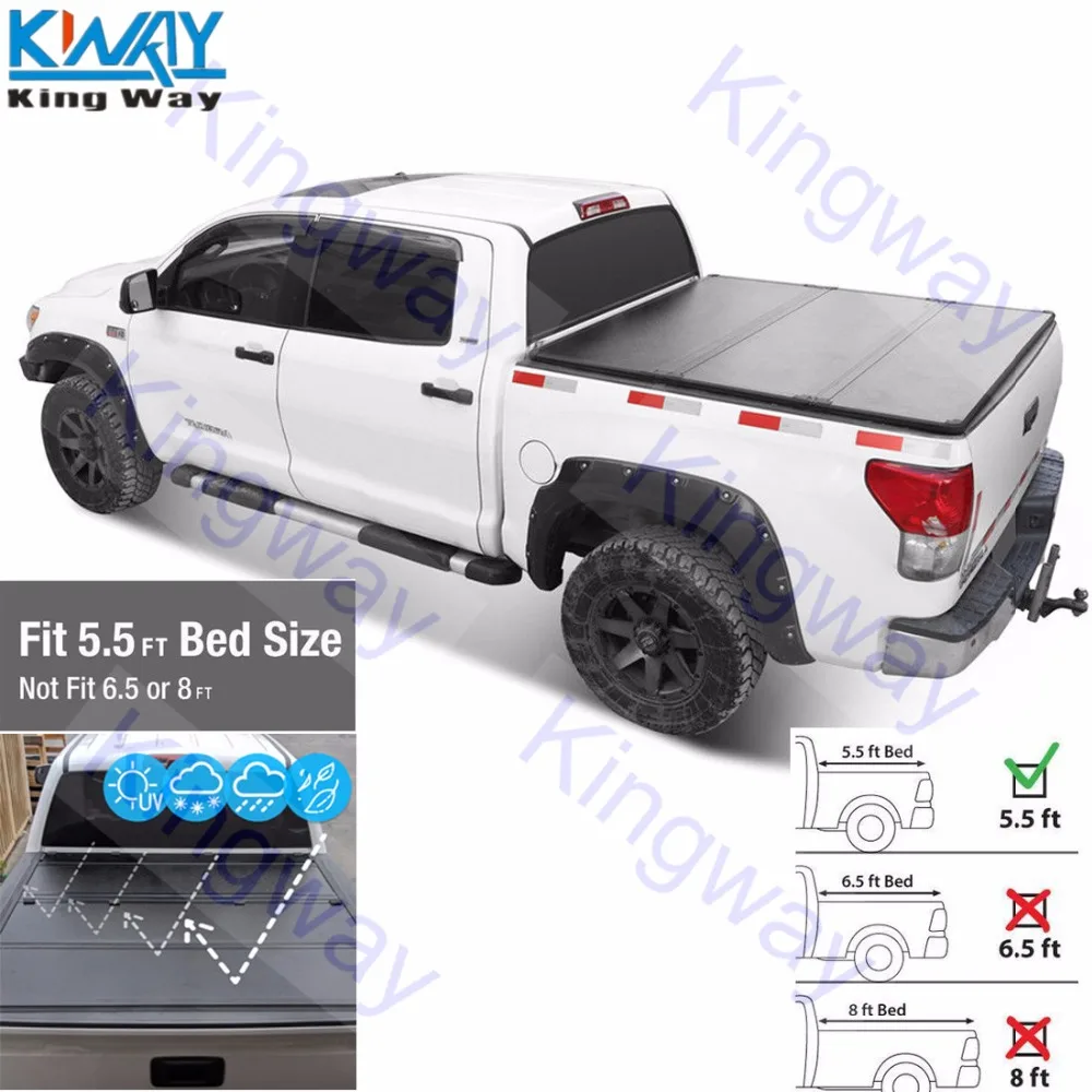 King Way-твердый трехслойный чехол для грузовика 04-18 Ford F150 5.5ft короткая кровать