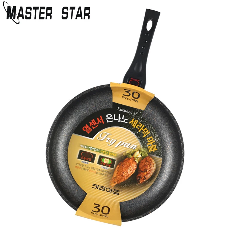 

Master Star 20/24/26/28/30cm Aluminum Alloy Frying Pans Health Kitchen Cookware Use Gas Cooker Non-stick Pans