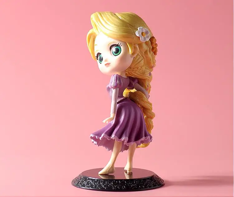 Q Posket персонажи Принцесса Аврора Алиса чудо-женщина Анна Эльза Кукла ПВХ QPosket принцесса Аниме Фигурки игрушки куклы - Цвет: Белый