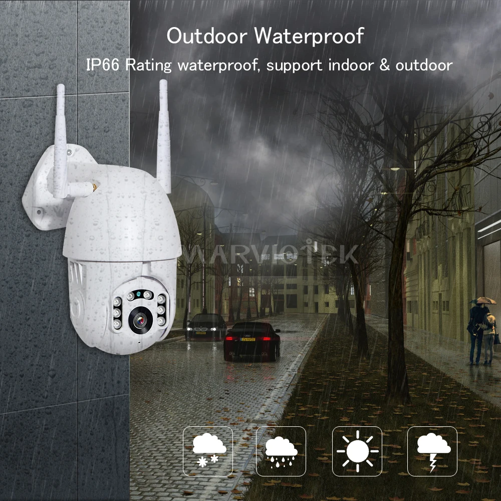 720P IP камера WiFi Беспроводная PTZ скоростная купольная CCTV наружная Домашняя