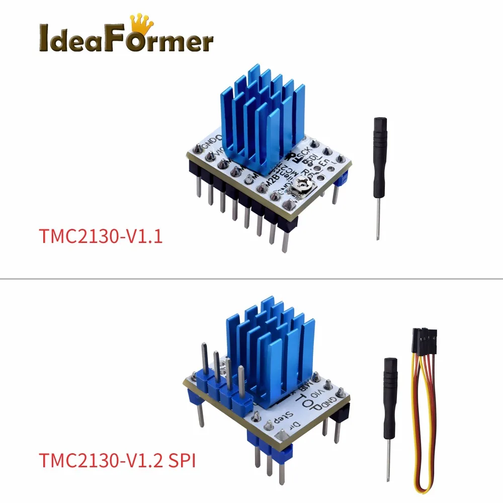 Шаговый двигатель TMC2130 V1.1 V1.2 SPI бесшумный драйвер StepStick тихая Отличная защита