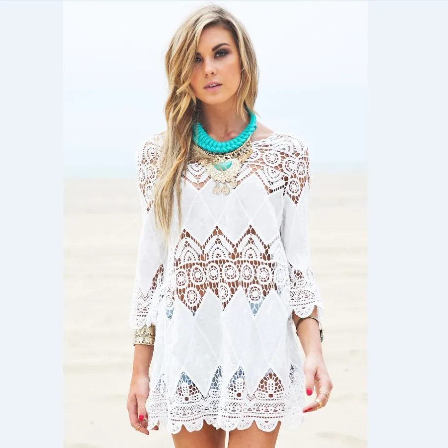

Women Raglan Short Sleeve V-Neck Patchwork Drawstring Mini A-Line Beach Dress AliExpress New Style European And American Wind Re