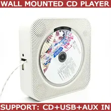 En montado en la pared reproductor de cd CD de soporte, MP3, USB y AUX IN