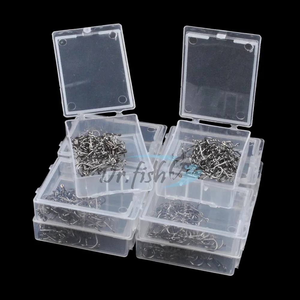 

Lot 500 1000 Coarse Fishing Hooks Sea Fishing Mackerel Rig Hooks Barbed Eyed With Carring Case#3 #4 #5 #6 #7 #8 #9 #10 #11 #12