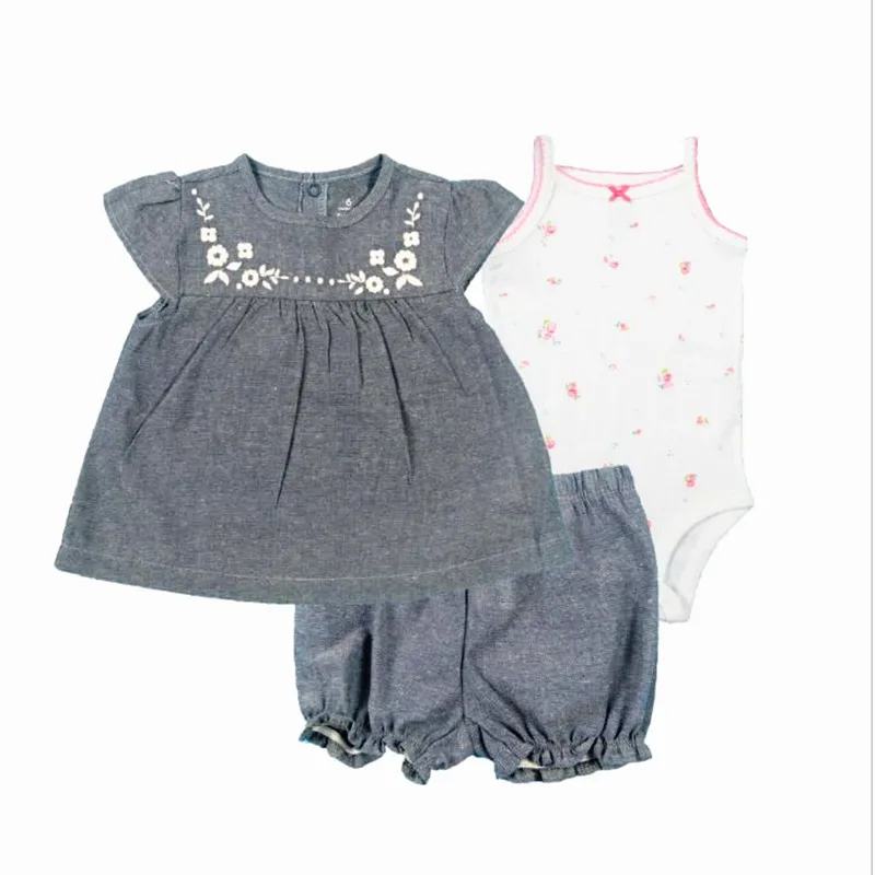Г. Летняя одежда для маленьких девочек roupa de bebe menino, Одежда для младенцев комплекты из 3 предметов одежда для детей детская одежда, жилет, Комбинезоны - Цвет: D