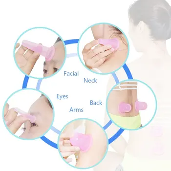 

SPEQUIX Full body 6pcs/Set Face Beauty Massage Cup Silicone Vacuum Cup Massage Cup Set NEW YEARS Gift For Face and Body