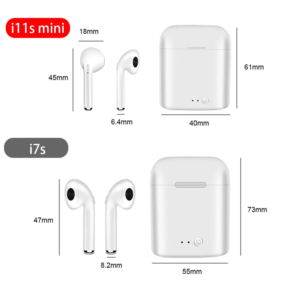 i11 TWS Mini Wireless Bluetooth Earphone 5 0 Wireless Earphones Earpieces Earbud Headset i7s With Mic For Xiaomi All Smart Phone