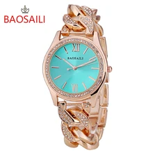 BAOSAILI Brand Women Watches Diamond Stainless Steel Ladies Quartz WristWatch Top Luxury Bracelet Watch Relogio Feminino Hodinky