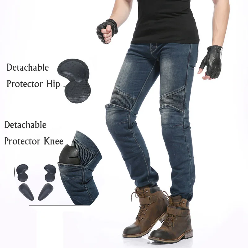 

New Motorcycle Pants Men Motorcycle Jeans Protective Gear Riding Touring Motorbike Trousers Motocross Pants Pantalon Moto Jeans