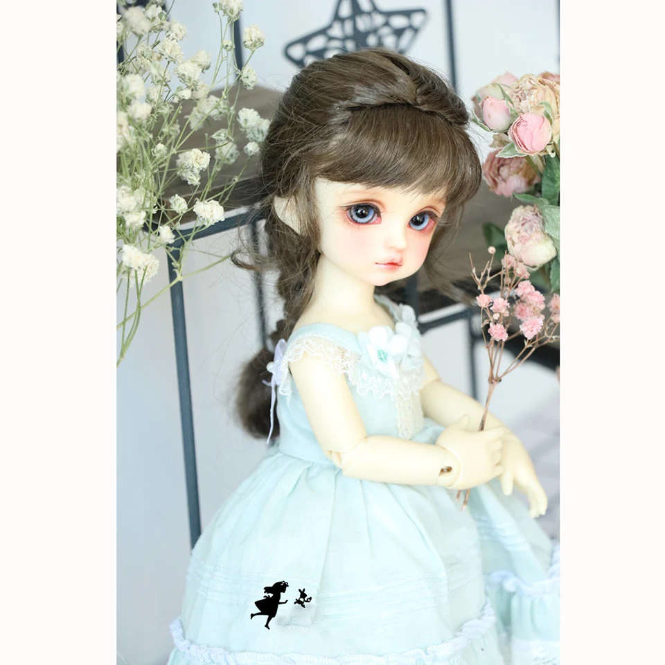 Кукла Bybrana BJD 1/3 1/6 один конский хвост кости имитация мохера стиль парик