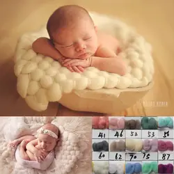 50*45 см новорожденных шерстяное одеяло наполнитель корзины писака fotografia реквизит для фотографии новорожденных шерсть реквизит