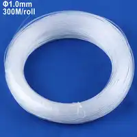 PMMA プラスチック光ファイバケーブル 1.0 ミリメートル 1 ロールあたり 300 メートル端グロー LED 繊維光のすべての種類の led ライト機ドライバ
