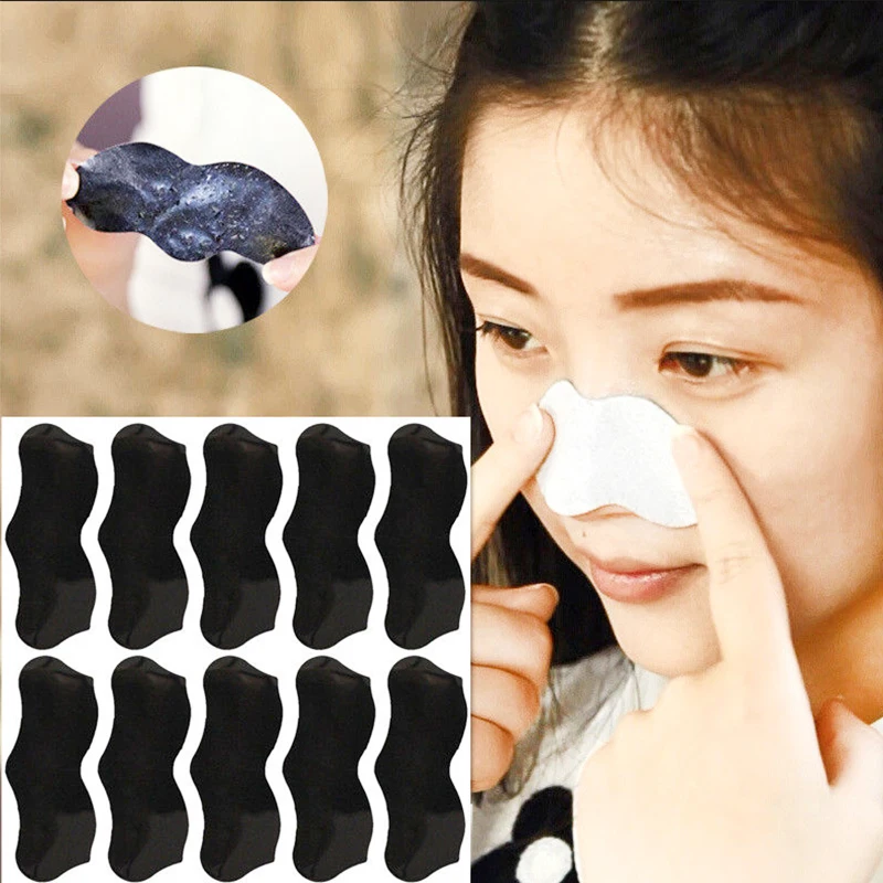 LNRRABC горячий паста для носа бамбуковый уголь против черных точек отрывной к акне легко использовать чистые наклейки усадка поры для снятия макияжа
