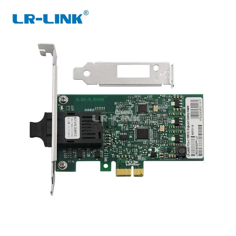 

LR-LINK 9030PF-LX 100Mb Fiber optical Lan adapter Nic 100FX pci express x1 ethernet network card for pc computer Intel 82574