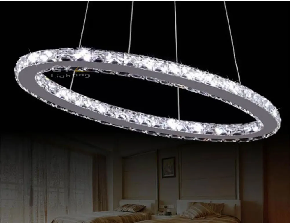 AC 100-240V 18w 50*20cm LED crystal Pendant lights home livingroom lighting Modern UK Soccer Rugby LED energy saving fixtures