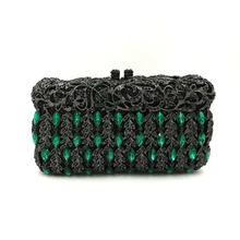 Новая Элегантная Женская Дамская сумочка для вечеринок, роскошные клатчи с бриллиантами, винтажный узор, хрустальные кошельки, свадебные вечерние кошельки