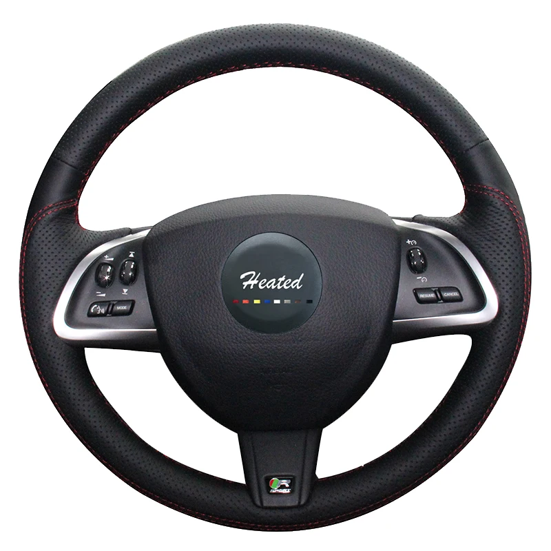 Heated Steering Wheel Cover for Jaguar xf car styling Artificial