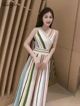 

Halinfer2019Novas mulhere vestido de verao sexy bodycon V-veck Hard lines bandage dress elegant celebrity party dresses vestido