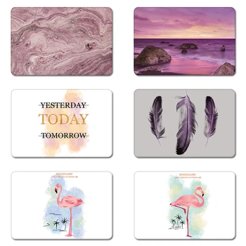 

Flamingo Feathers Cool Designs Nature Rubber Table Mouse Pad Laptop Computer Enclosure Mousepad Mat