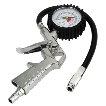 

50Pcs/Lot Universal Car Truck Air Tire Pressure Inflator Gauge Car Truck Motorcycle Pistol Tire Pressure Gauge