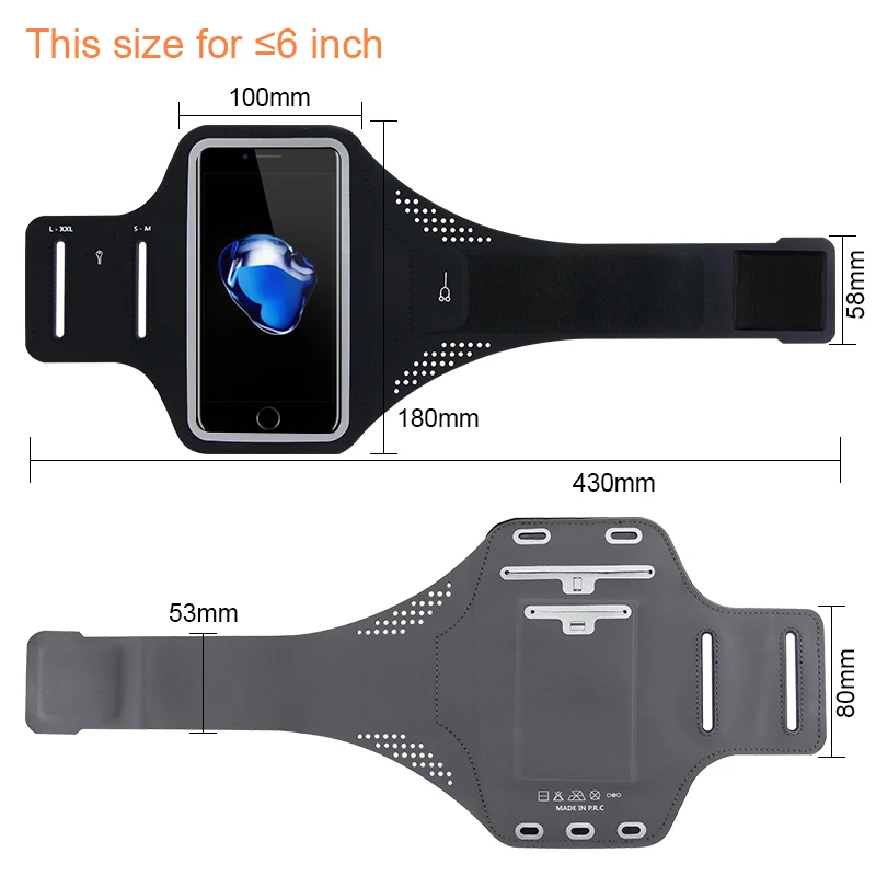 Goede Gym Case voor Samsung S5 S6 S7 Sport Jogging ArmBand Tas voor Huawei P10 Telefoon Houder Universele Running Arm Band case voor iPhone