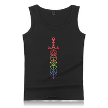 Дропшиппинг Подземелья и Драконы мужские топы на бретелях Мужская Уличная винтажная повседневная спортивная одежда Harajuku хлопковая летняя одежда