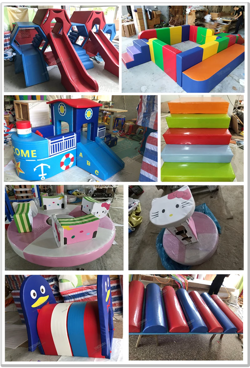 Мягкие игровые наборы для малышей, детские мягкие игровые тренажеры, детский парковый модуль motricite INA171079