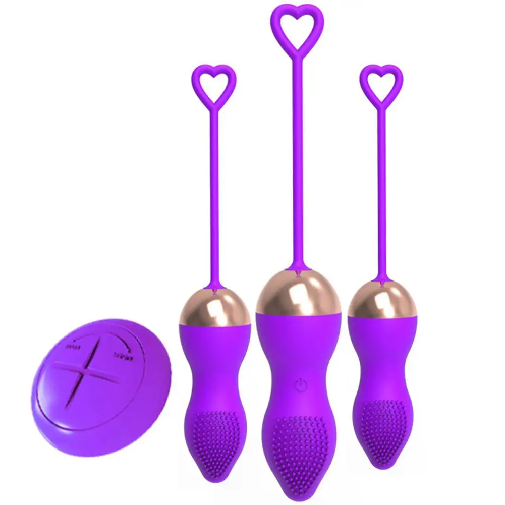 Vibrating Egg Wireless Remote Ben Wa Ball Rechargeable Silicone Kegel Ball Exercise Tighten Pelvic Floor Massager