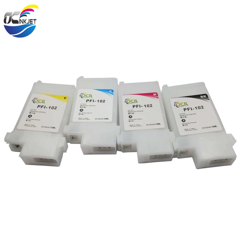 OCINKJET 102 многоразовый пустой 6 цветов для Canon PFI чернильный картридж IPF 650 655 750 755 760 с