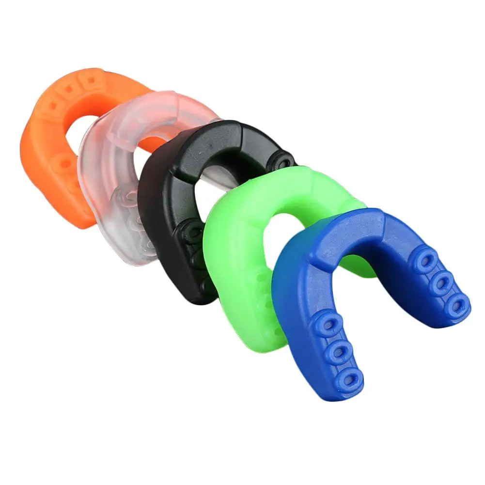 

1 Pcs Silicone Mouth Guard Boil Bite Gum Shield Teeth Protector Dental Guard For Rugby Boxing Strenuous Exercise