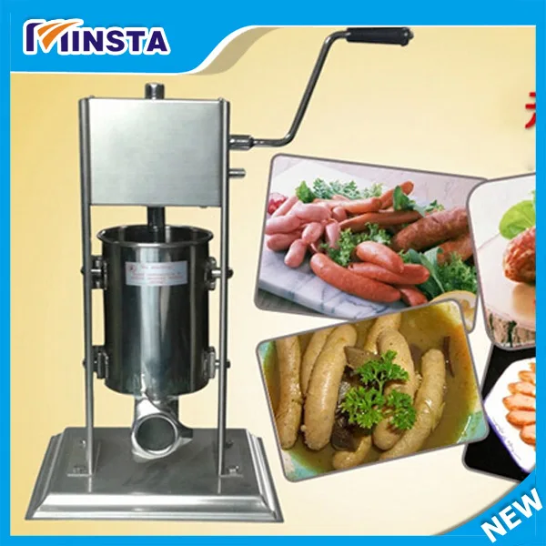 Free shipping minsta 5L hand upgrade sausage making machine, sausage filling machinein Food
