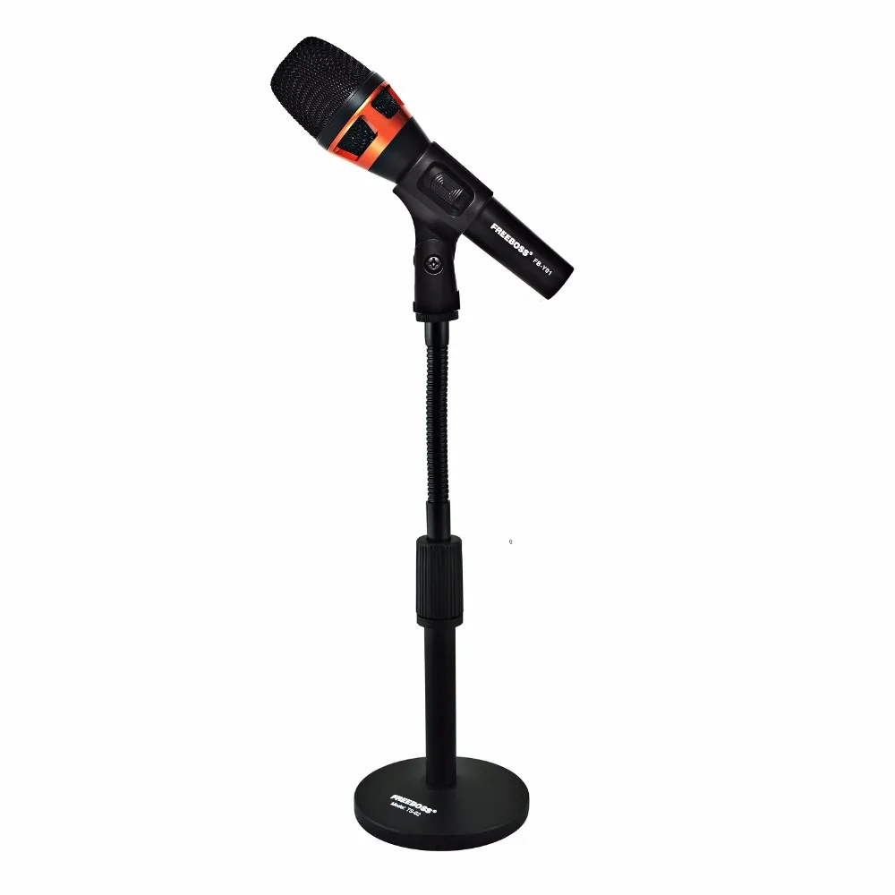 

Freeboss FB-Y01 Large Diaphragm Cardioid Unidirectional Vocal Dynamic Microphone with microphone stand