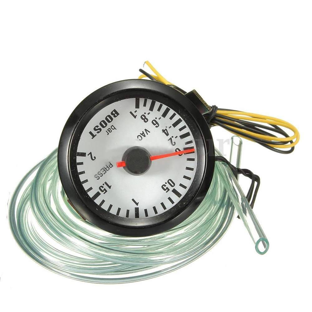 2" 52MM LED Car Boost/Vacuum/Water/Oil Temp/Pressure/Volt/Tacho Gauge