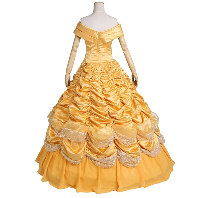 Princess Belle Costume Adult Women Beauty And The Beast Costume For ...