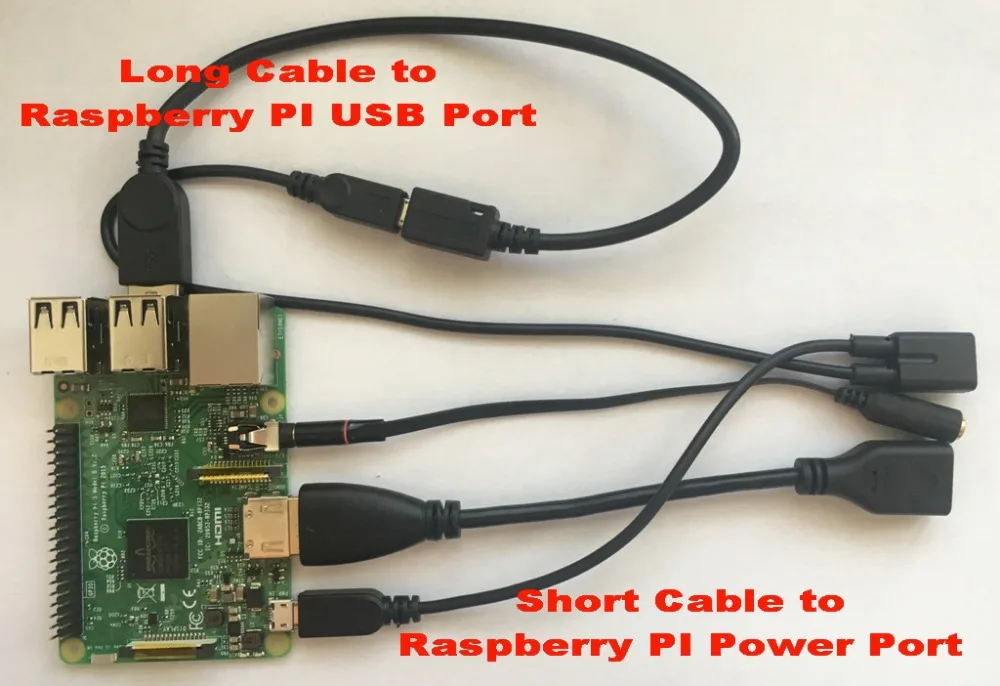 Raspberry PI 3 Cables NEOGEOX Dock 4