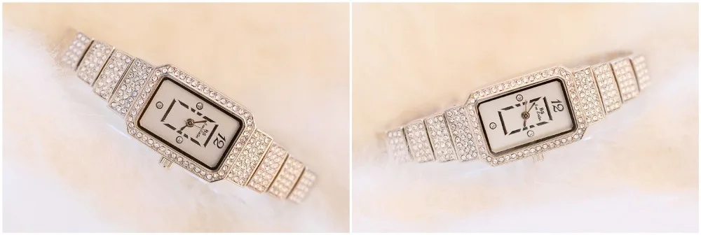 BS Роскошные Брендовые женские часы с прямоугольным циферблатом, женские модные нарядные часы для девушек, простые часы с золотым покрытием, часы Zegarek Damski