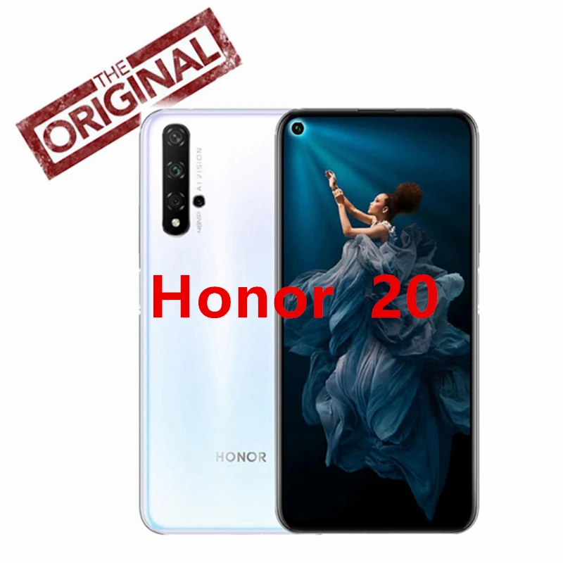 

Original honor 20 honor20 Cell phone Kirin 980 Octa Core 8G RAM 256G RAM 6.2 inch 3750mAh Super Charge Bluetooth