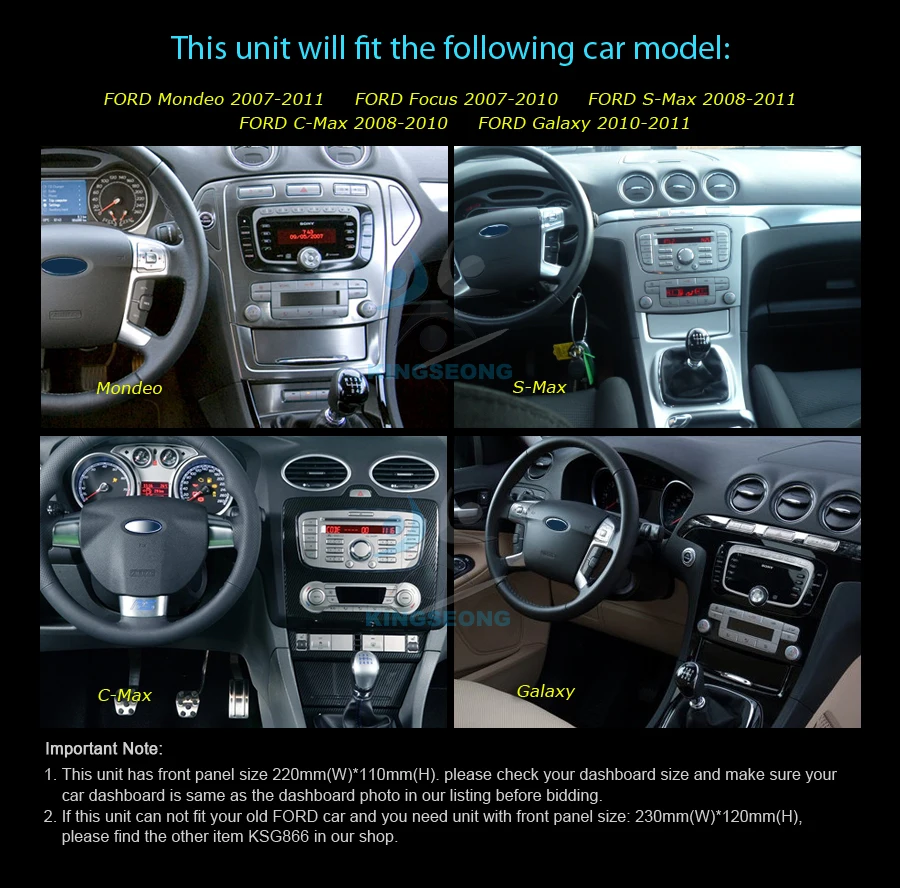 Discount Android 8.0 Autoradio GPS DAB+ Car Multimedia player FOR Ford Focus C/S-Max Mondeo Galaxy CD Canbus SD WiFi 3G 4G DVR OBD BT 2