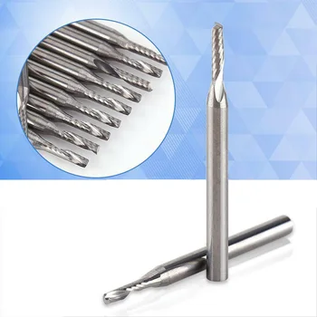 

1 Flute Flat Nose Drill Bit Shank Tungsten Carbide Engraving Milling Cutter CNC