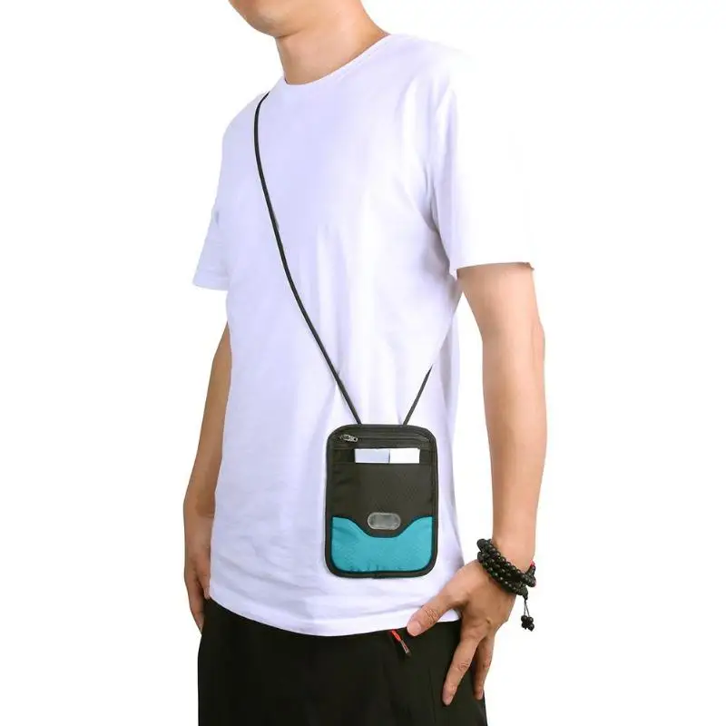 1 ud unids. Funda deportiva resistente al agua para pasaporte, cartera para teléfono, tarjetero para tarjetas de crédito, bolso para correr al aire libre, 160mm 125