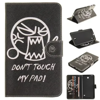 

Tablet Case For Samsung Galaxy Tab 4 7.0" T230 T231 Tablets Covers Fashion Painted Flip Stand PU Leather Wallet Bag Card