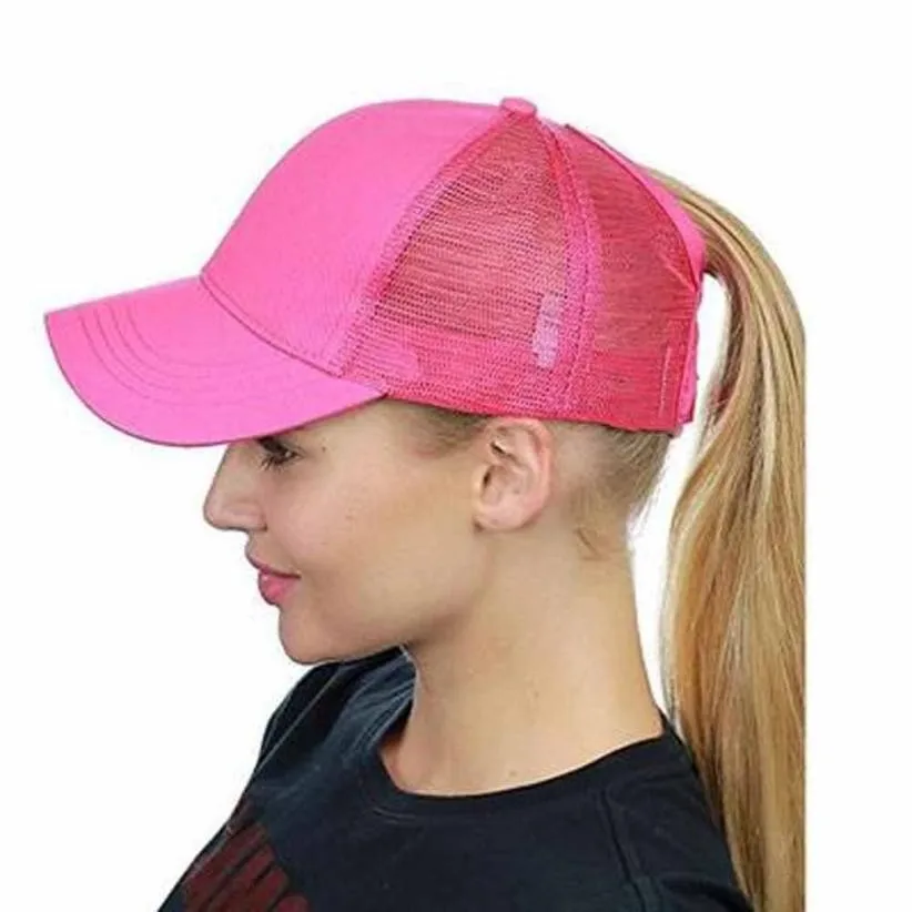 الصيف المرأة كاب رياضي شبكة ذيل حصان البيسبول قبعات الأزياء Snapback قبعات للنساء و رجل الرياضة قبعة للجنسين العظام قطرة