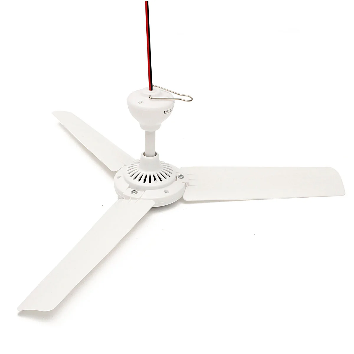 DC 12V 6W 3 Leaves Plastic White Brushless Converter Motor Battery Mini Ceiling Fan DC 12V 6W 3 Leaves Plastic White Brushless Converter Motor Battery Mini Ceiling Fan