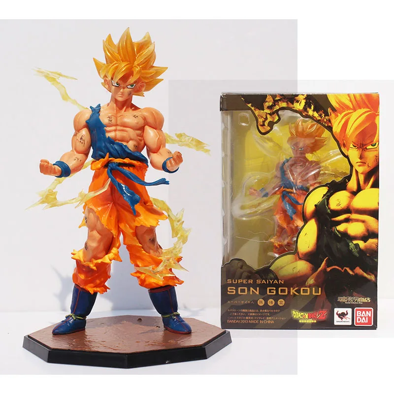 17cm Anime Dragon Ball Z Super Saiyan Son Goku PVC Figure Toy Son Gok Collectible Action Model