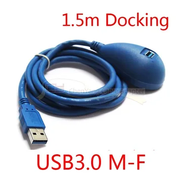 

100PCS/CY USB 3.0 Male to Female Extension Dock Station Docking Cable 1.5M