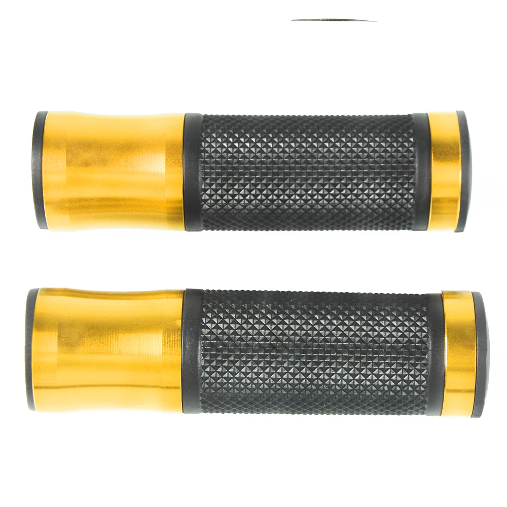 gold Рукоятки для мотоцикла для Suzuki GSXR 600 750 1000 Kawasaki Honda универсальные мотоциклетные ручки Рули 22 мм мото рукоятки - Цвет: gold